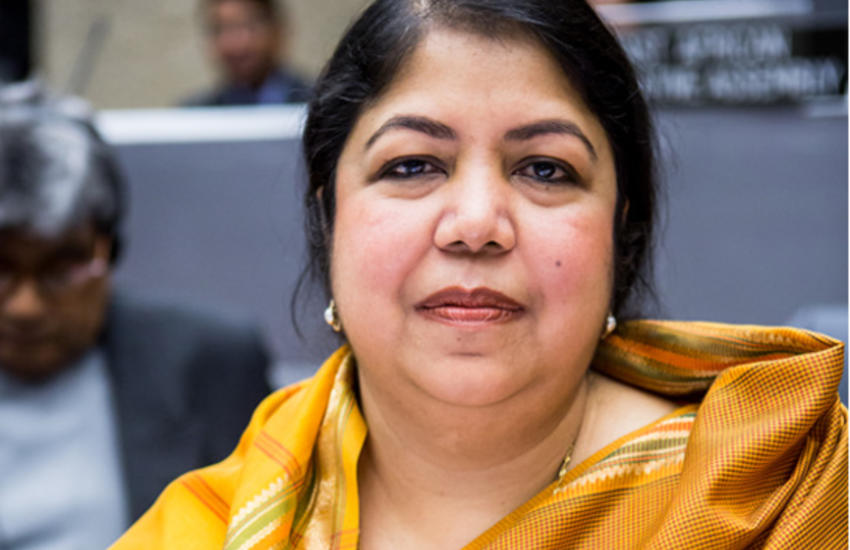 Mme Shirin Sharmin Chaudhury a mené une brillante carrière juridique avant 
d'entrer en politique. ©IPU

