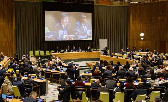 Les auditions permettent aux parlements de contribuer aux travaux de l’ONU. Photo: © UIP/Joel Sheakoski